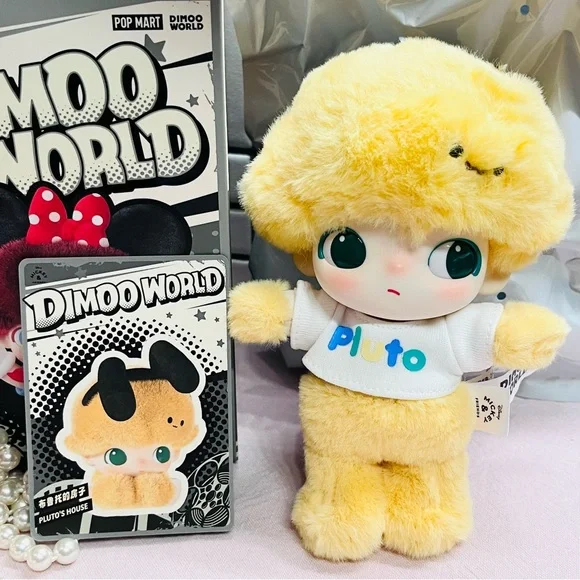 POPMART x DIMOO WORLD × DISNEY Vinyl Plush Keychain - PLUTO - OPEN BOX/BAG